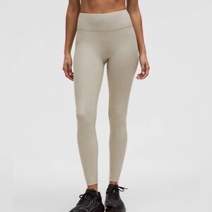 lulu fleece high rise running tight